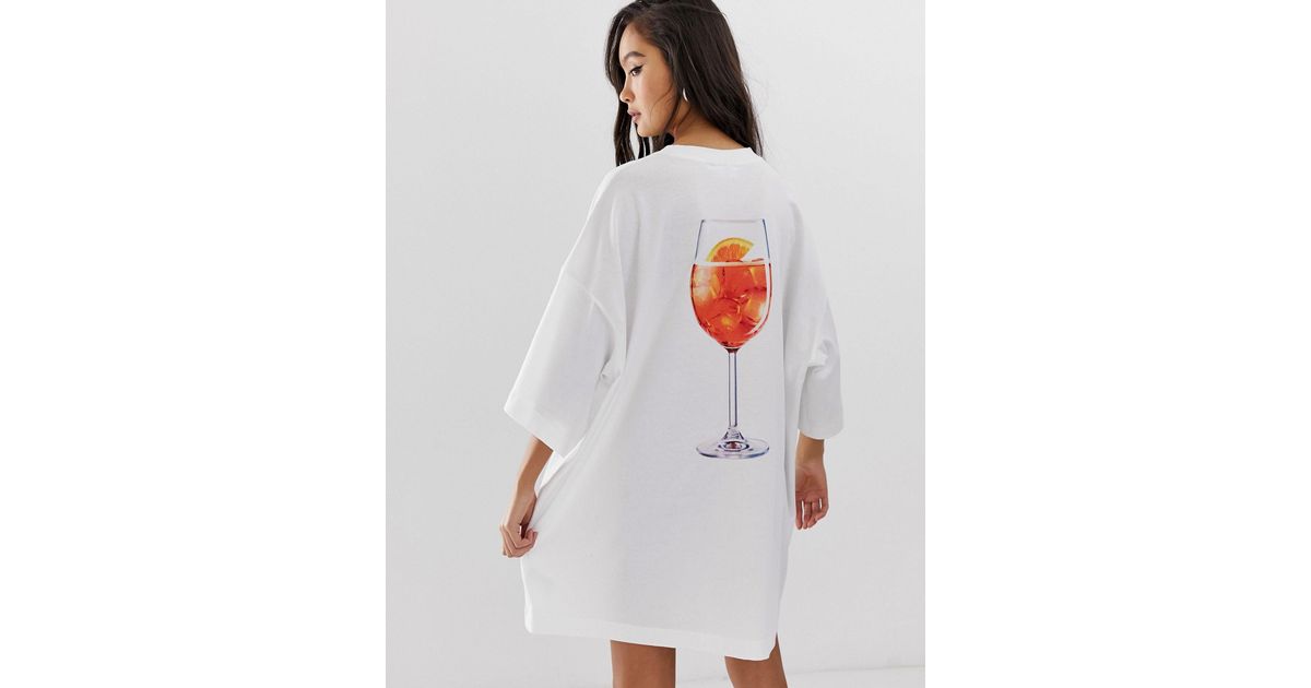 weekday t shirt kleid