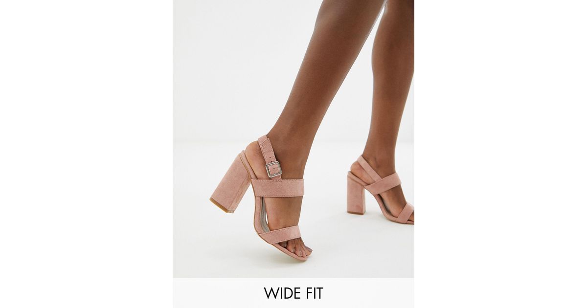 wide fit blush pink shoes