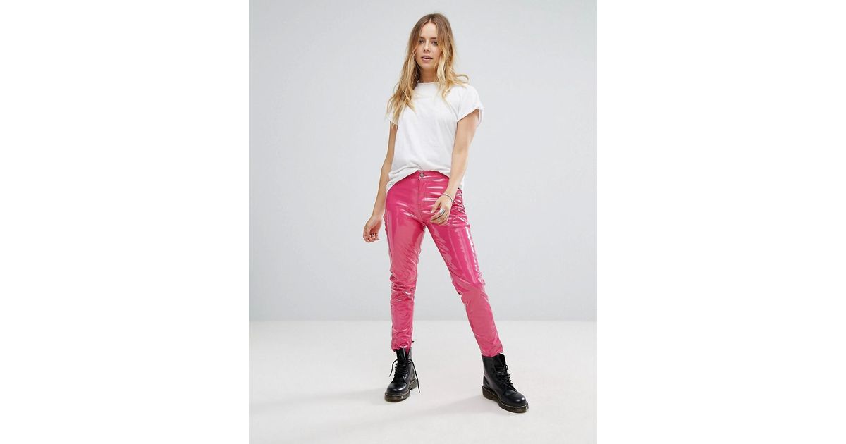 Glamorous Skinny Trousers In High Shine 