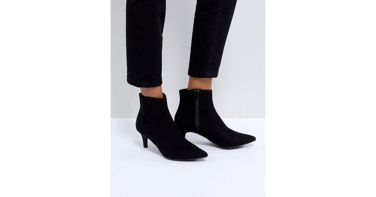 new look kitten heel ankle boots