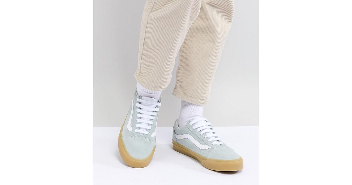 pastel yellow vans old skool