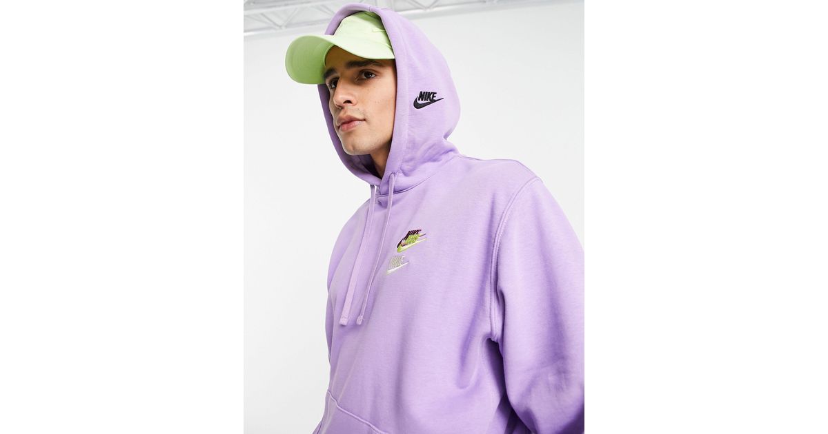 nike lilac essentials hoodie