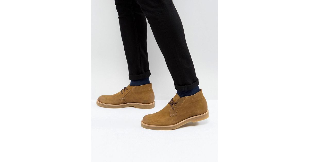 hugo boss suede desert boots