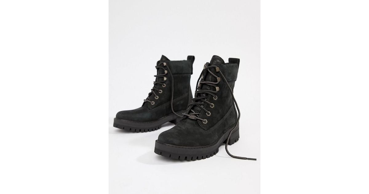 timberland courmayeur valley lace up black