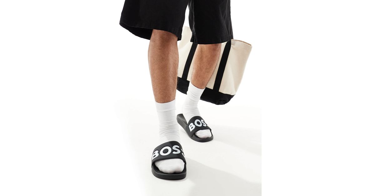 boss logo pool sliders