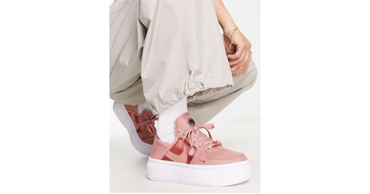 Nike Court Vision Alta Platform Sneakers in Pink | Lyst