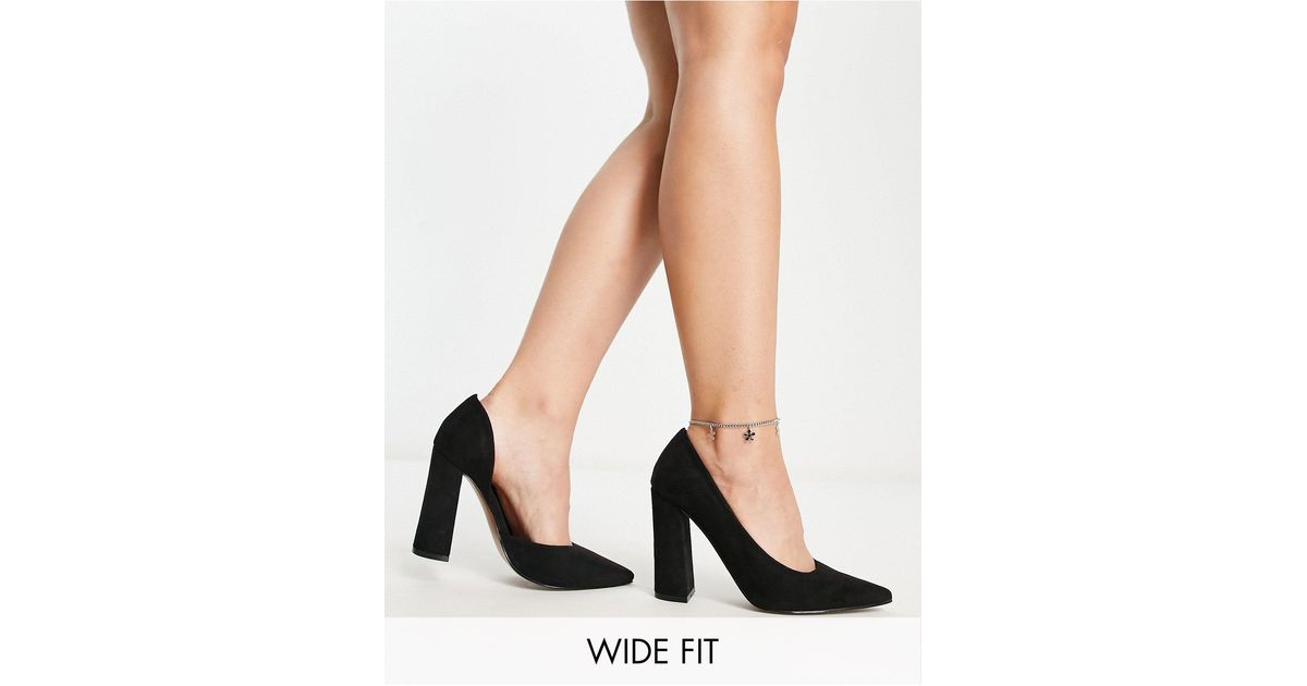 asos wide heels