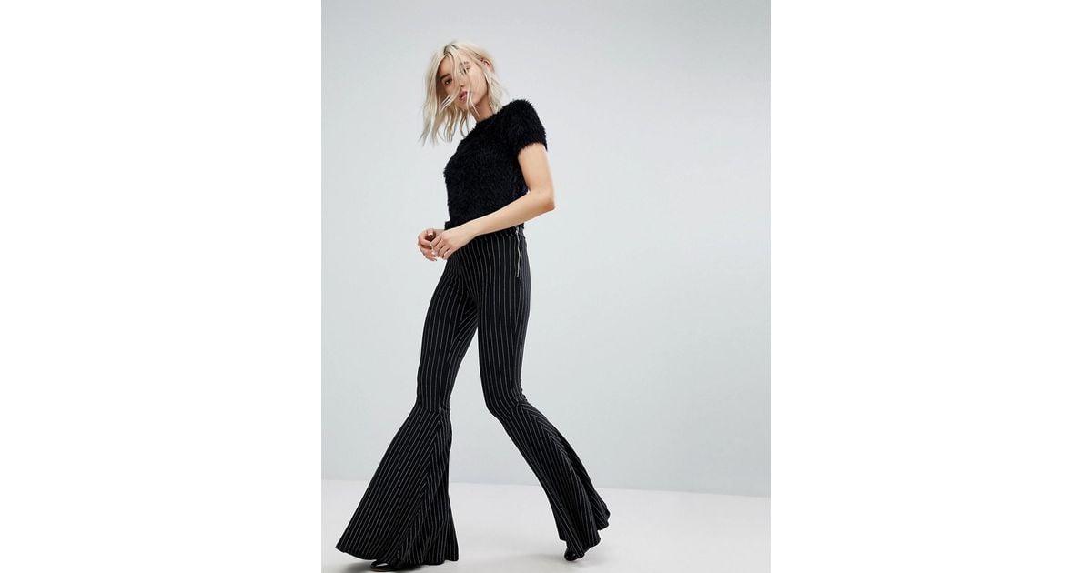 bershka flared trousers