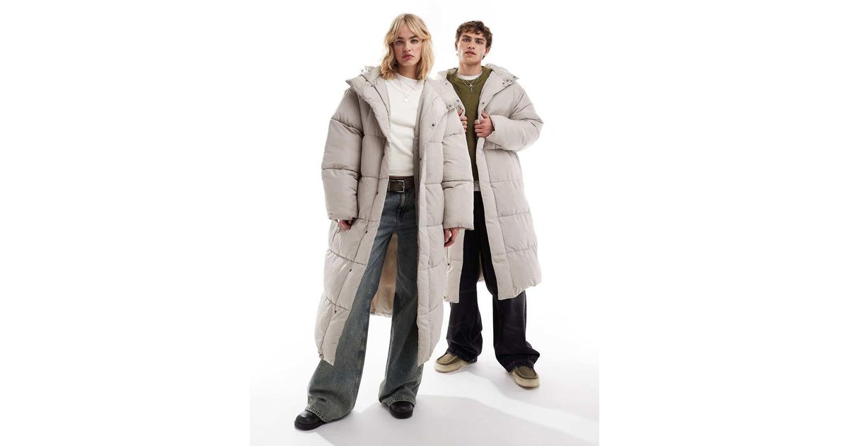 Collusion Maxi Longline Puffer Jacket COLLUSION Unisex Maxi Puffer