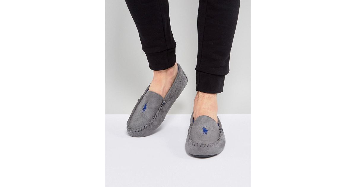 ralph lauren mens moccasin slippers