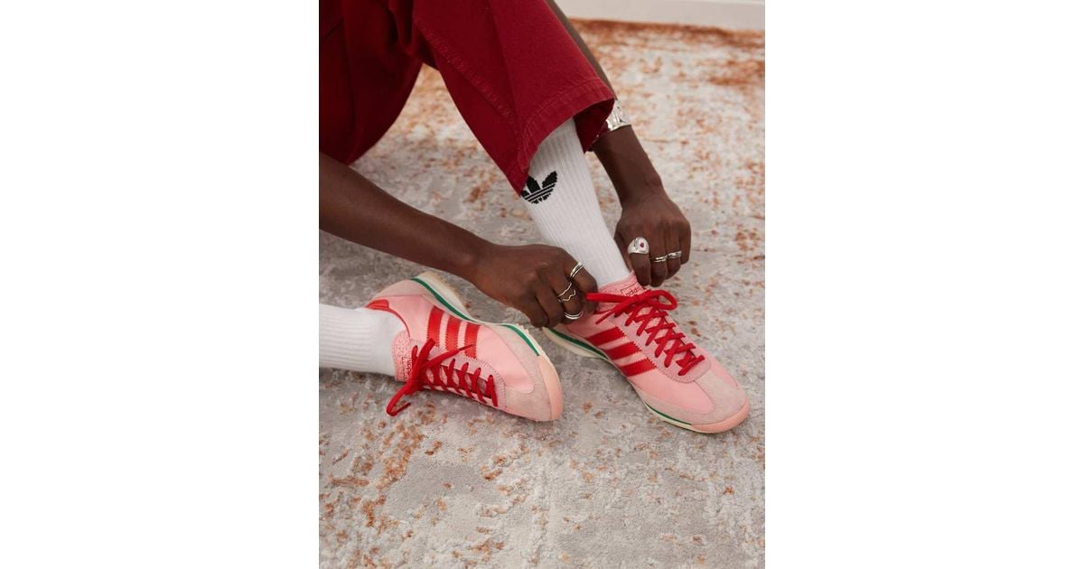 adidas gazelle silver green womens adidas Gazelle Indoor Shoes - Women's - Wonder Mauve / Red / Gum