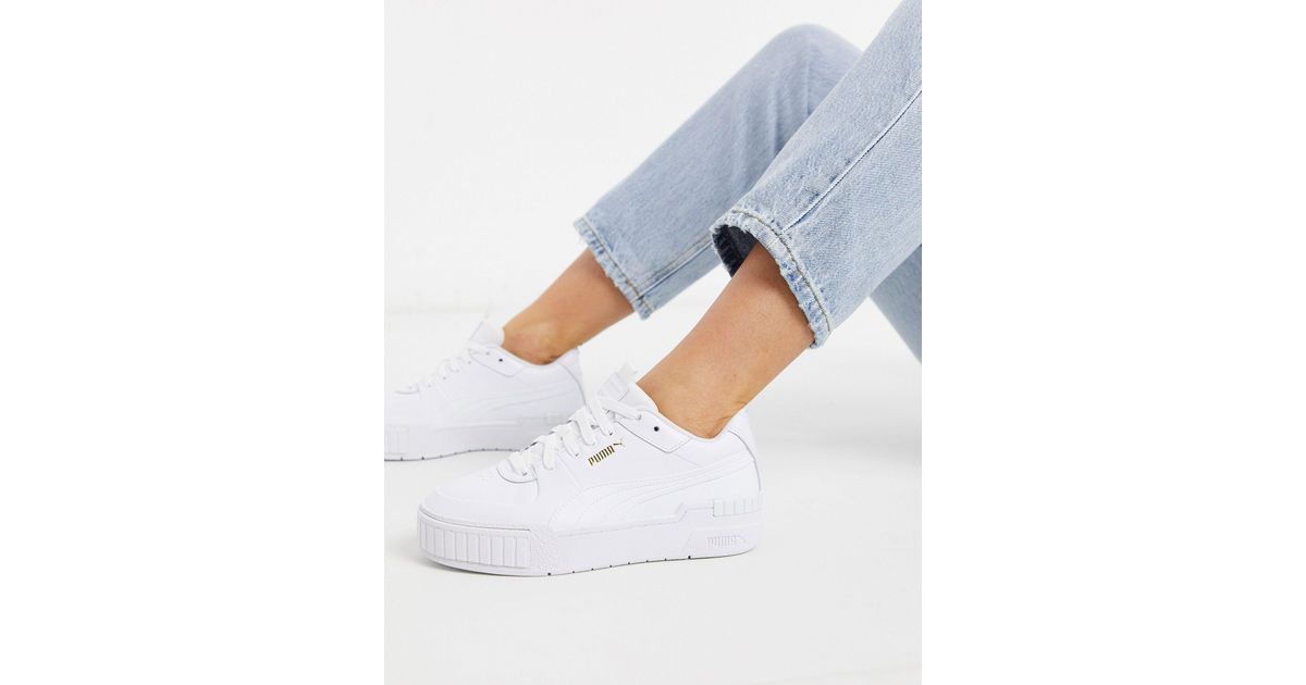 PUMA Cali Sport Trainers in White Lyst UK