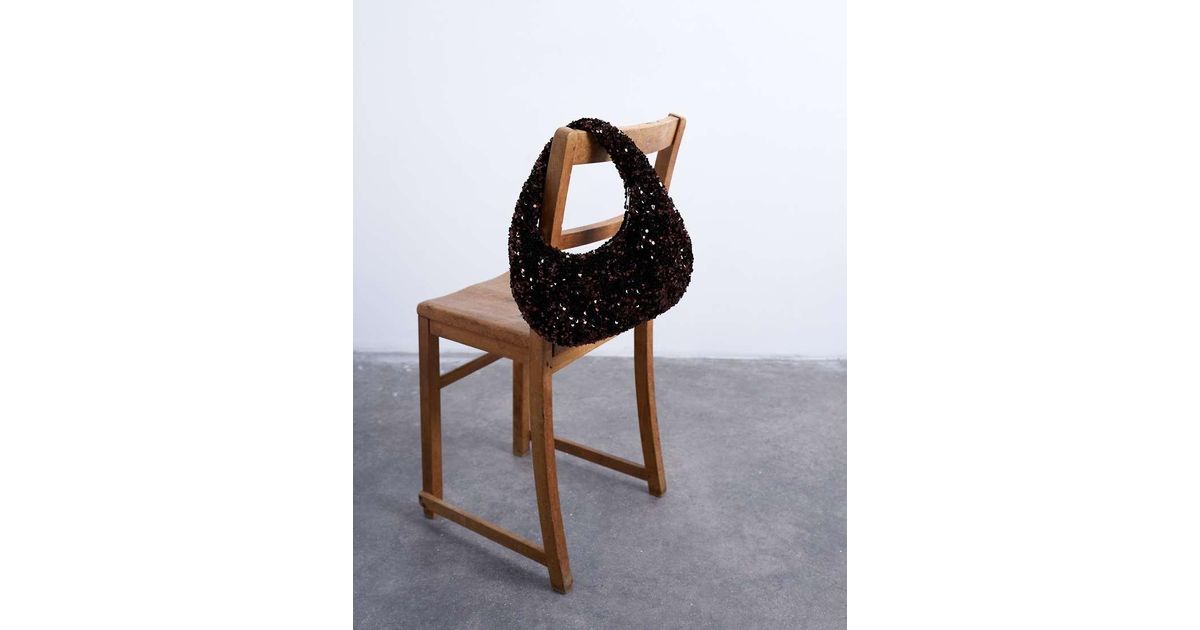 TOPSHOP Santana Scoop Sequin Shoulder Bag in Brown Lyst UK