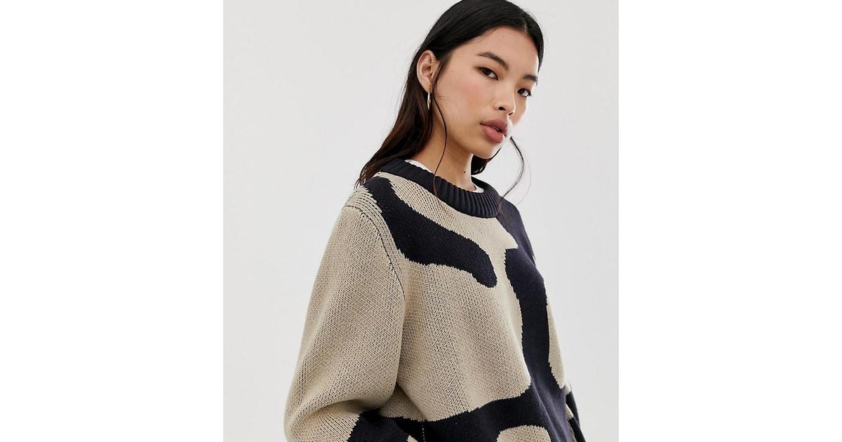 Weekday Jacquard Knit Sweater