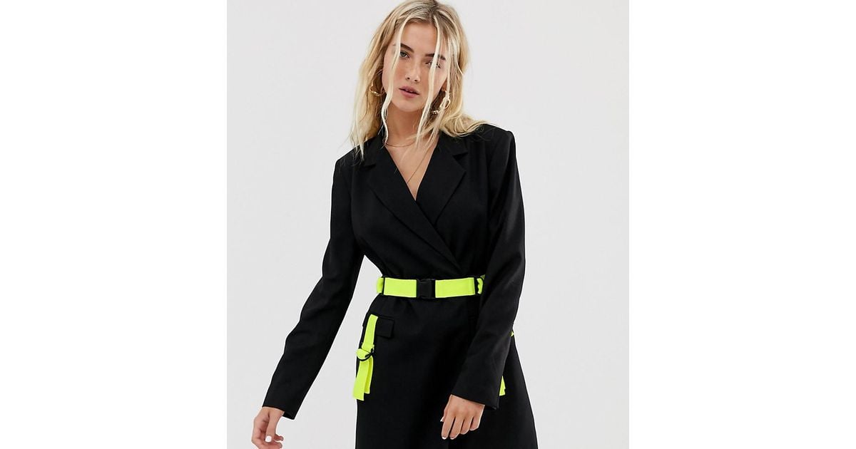 collusion blazer dress with utility details
