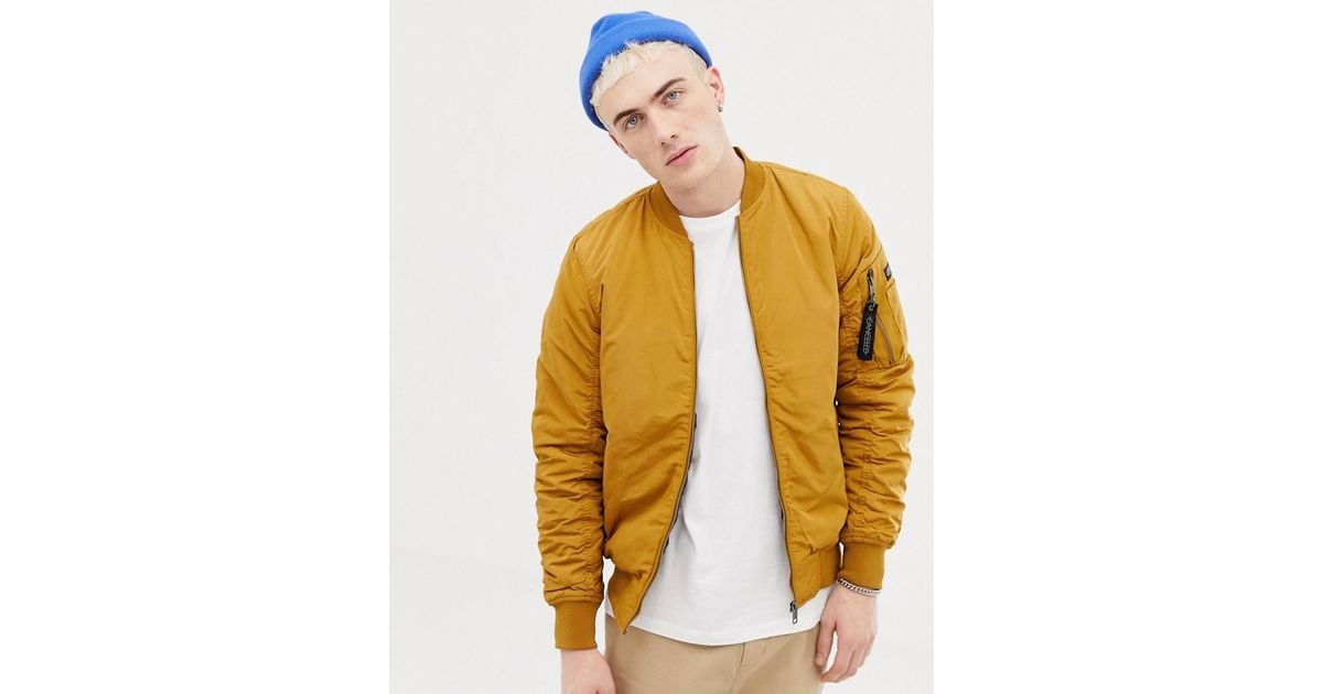 Pull And Bear Lederjacke Herren Pull And Bear Gelbe Jacke