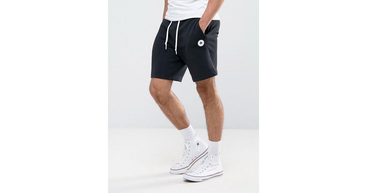 Converse Chuck Patch Shorts In Black 10004633-a04 for Men | Lyst