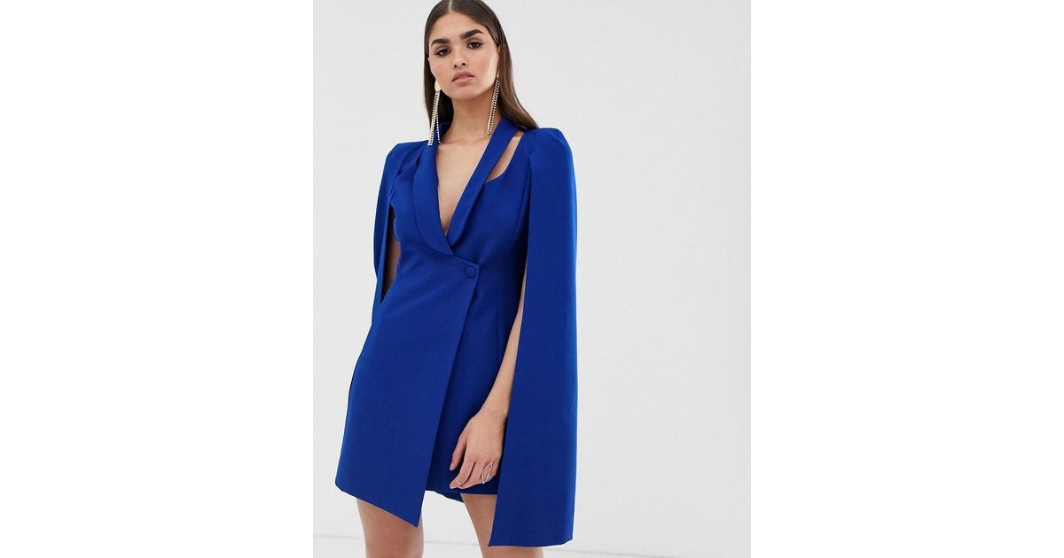 lavish alice blue cape dress