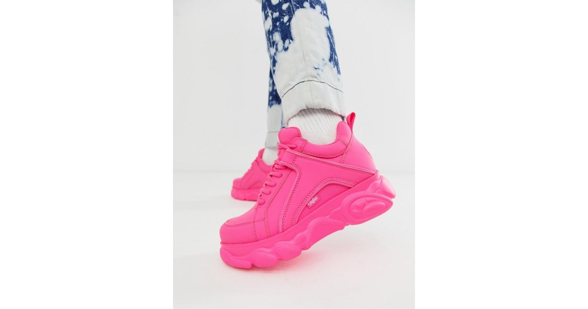 neon platform trainers