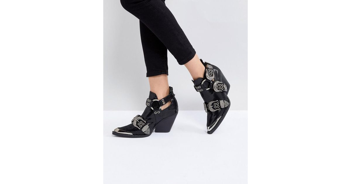 jeffrey campbell western ankle boot