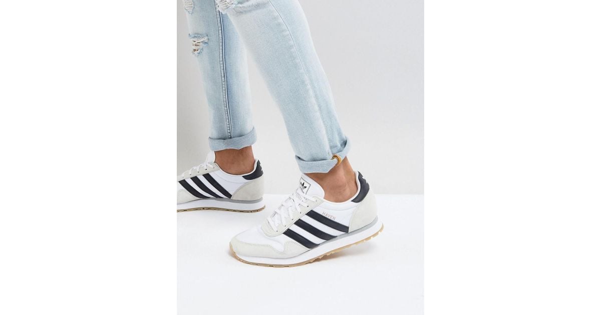 adidas Originals Leather Haven Sneakers In White By9713 for Men | Lyst