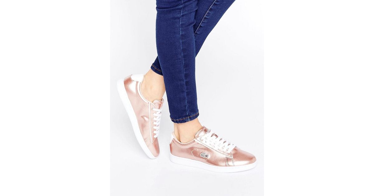 lacoste carnaby rose gold