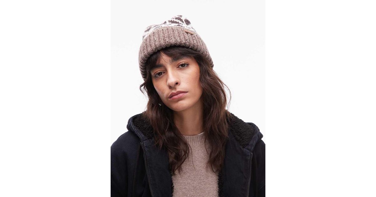 Levi's Women's Cuffed Beanie With Fur Pom – Warm Acrylic Knit Hat, One Size Fits Most - View #5