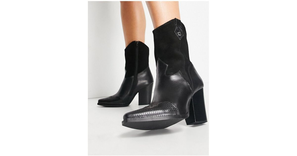 Botas camperas negras Steve Madden de Cuero de color Negro | Lyst