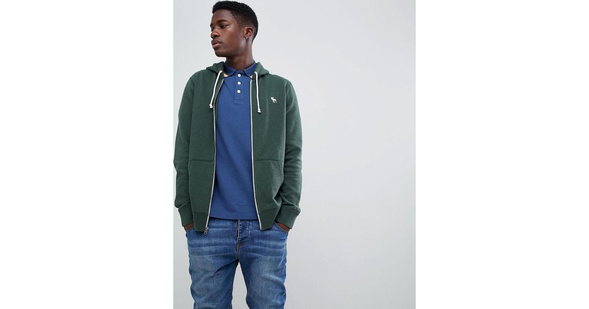 abercrombie and fitch zip hoodie