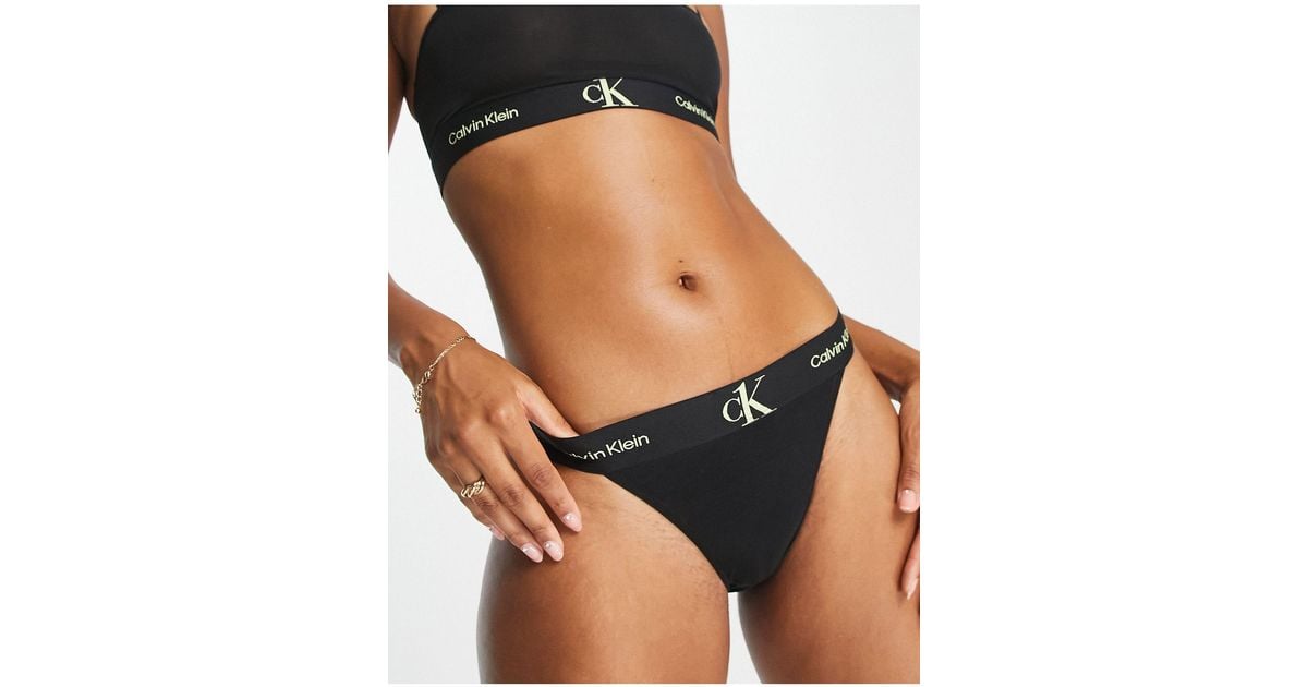 Calvin Klein Ck One Mesh Sheer Brief in Black