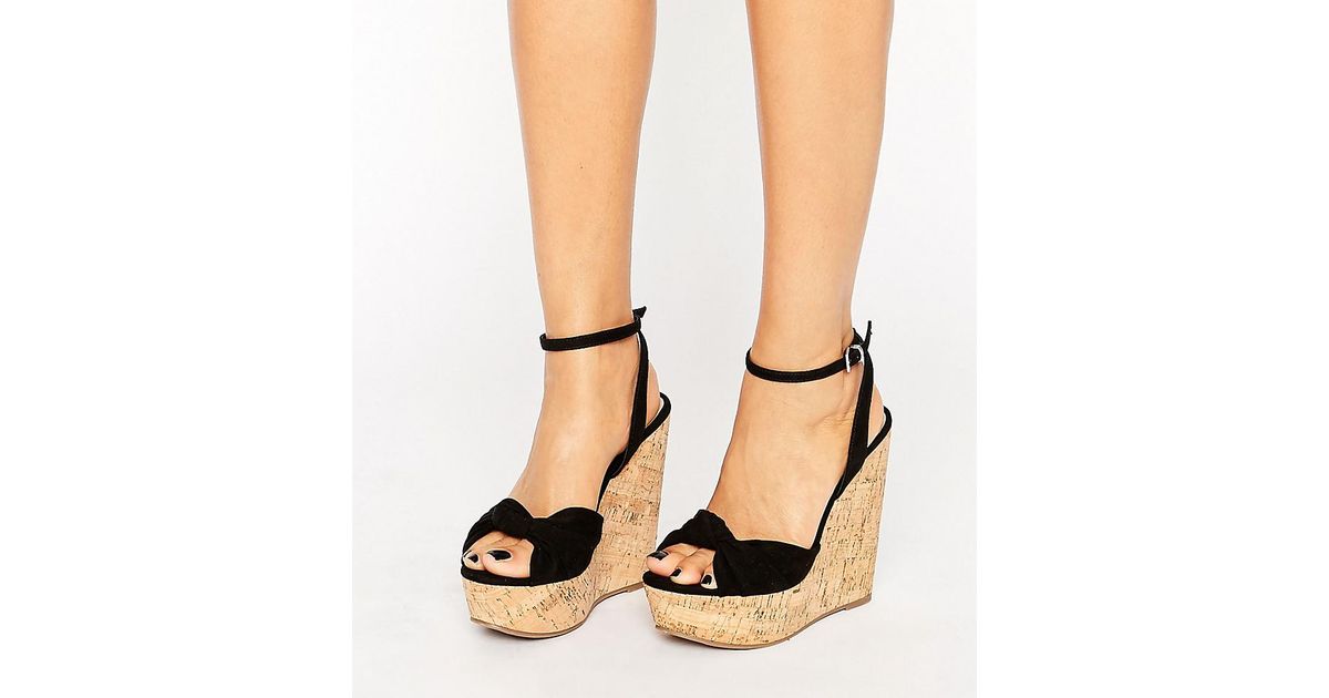 ASOS Suede Traffic Jam Wide Fit Wedges 