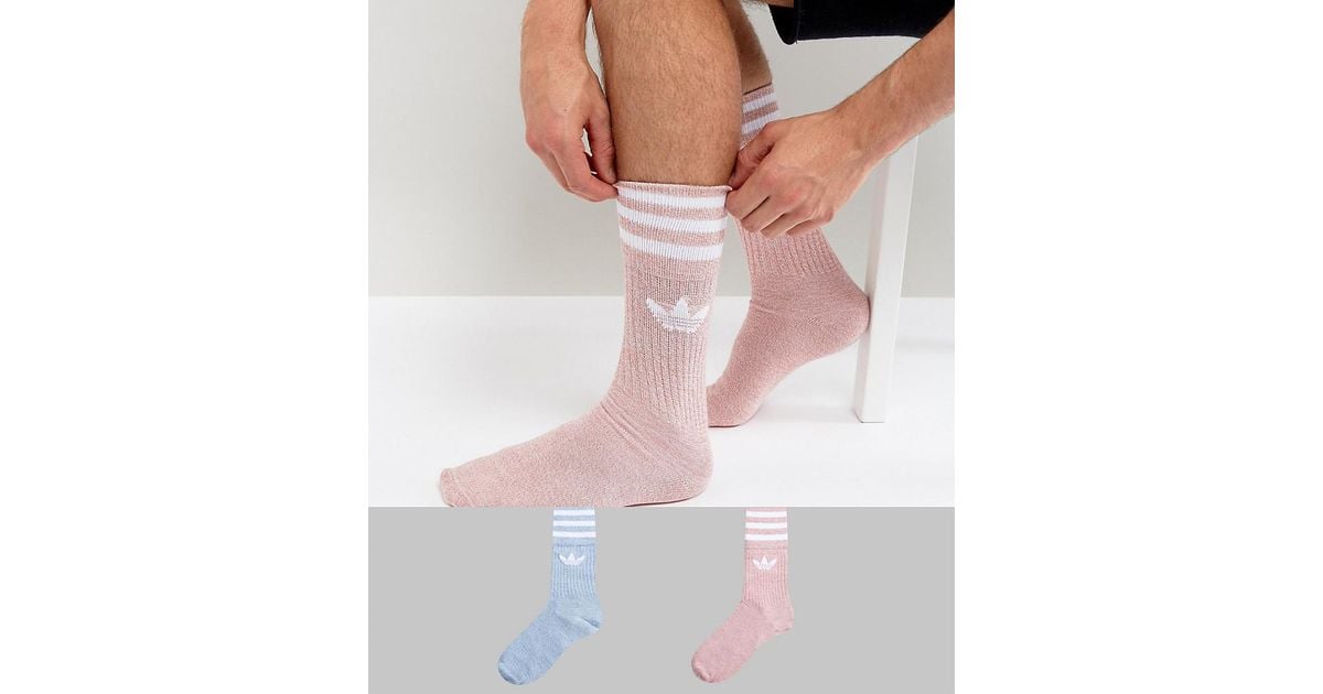 pink adidas socks