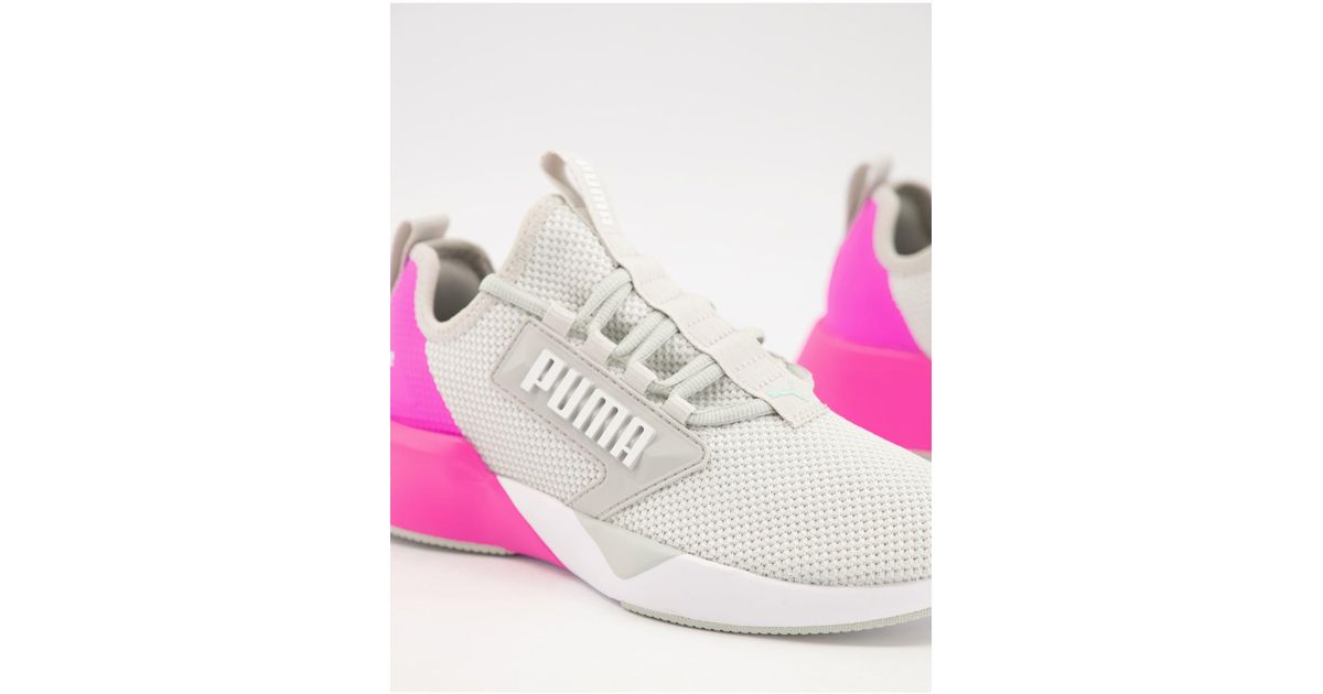 puma training retaliate baskets gris