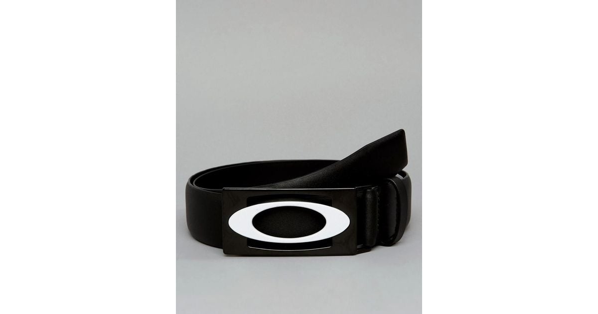 Oakley Golf Pro Leather Belt Logo Buckle In Black for Men Lyst Canada