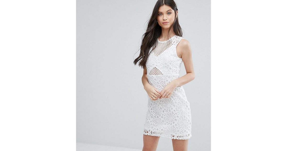 miss selfridge white lace dress