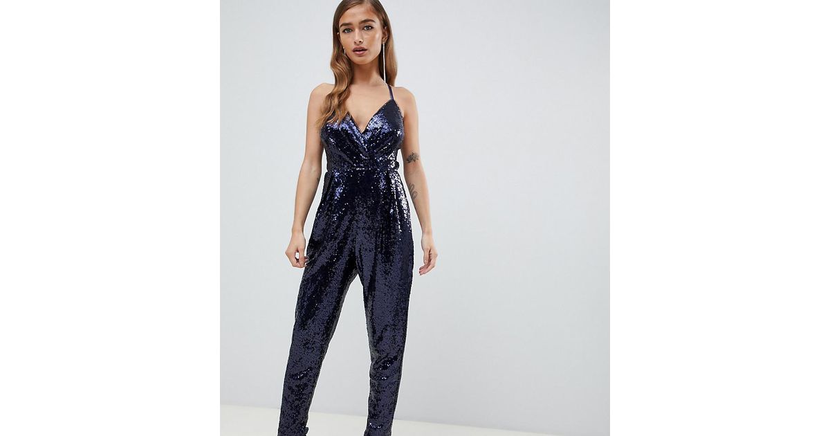 tfnc sequin jumpsuit