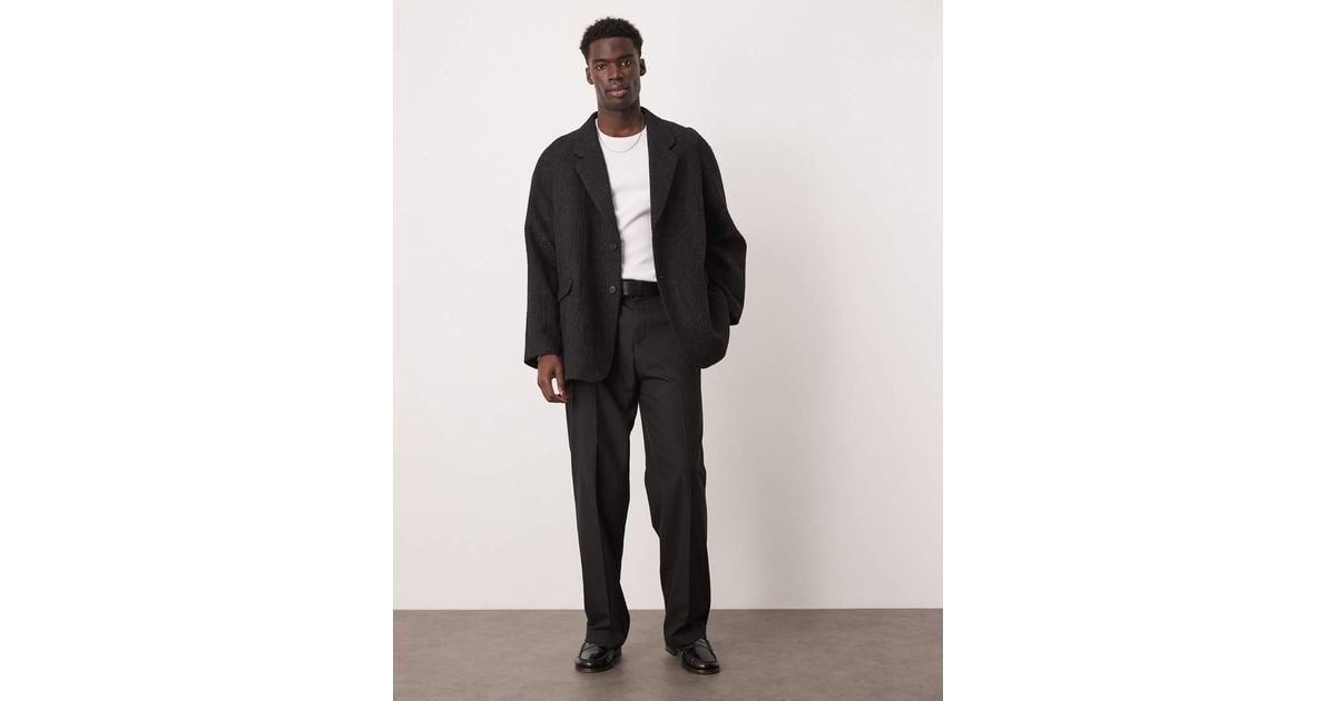ASOS Slouchy Oversized Blazer in Black for Men Lyst UK