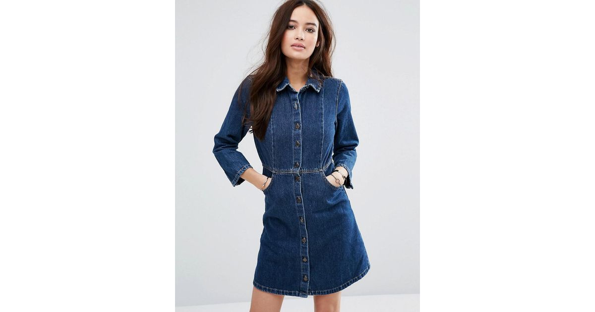 pull and bear denim dress