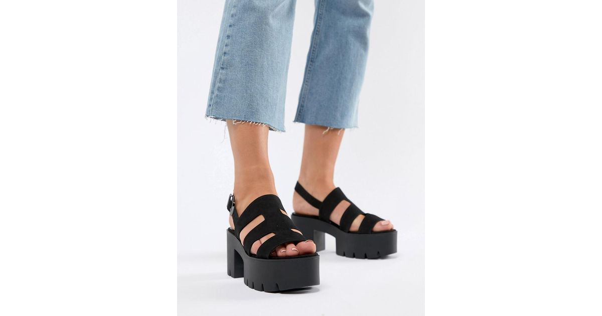 bershka platform sandals