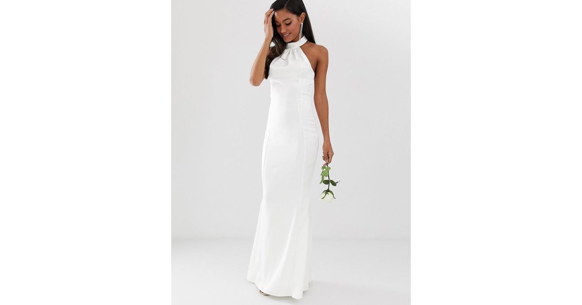 Lipsy Synthetic Bridal High Neck Maxi 