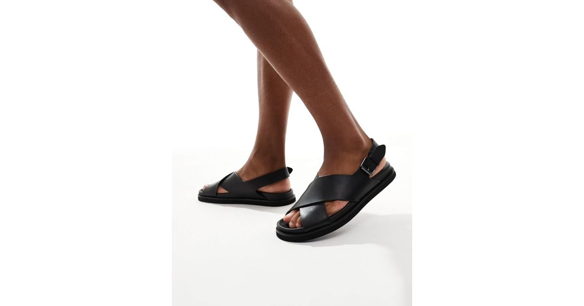 Polo Ralph Lauren Zane Cross Over Sandal in Brown for Men | Lyst