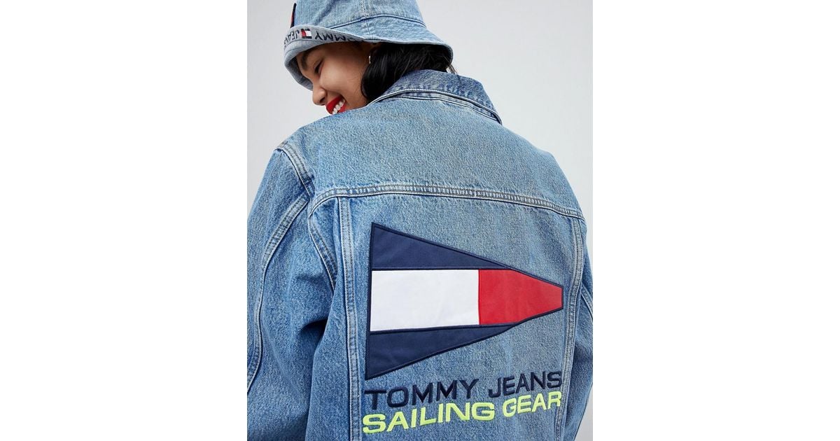 Tommy Hilfiger Denim Jacket Logo Back Top Sellers, UP TO 59% OFF 