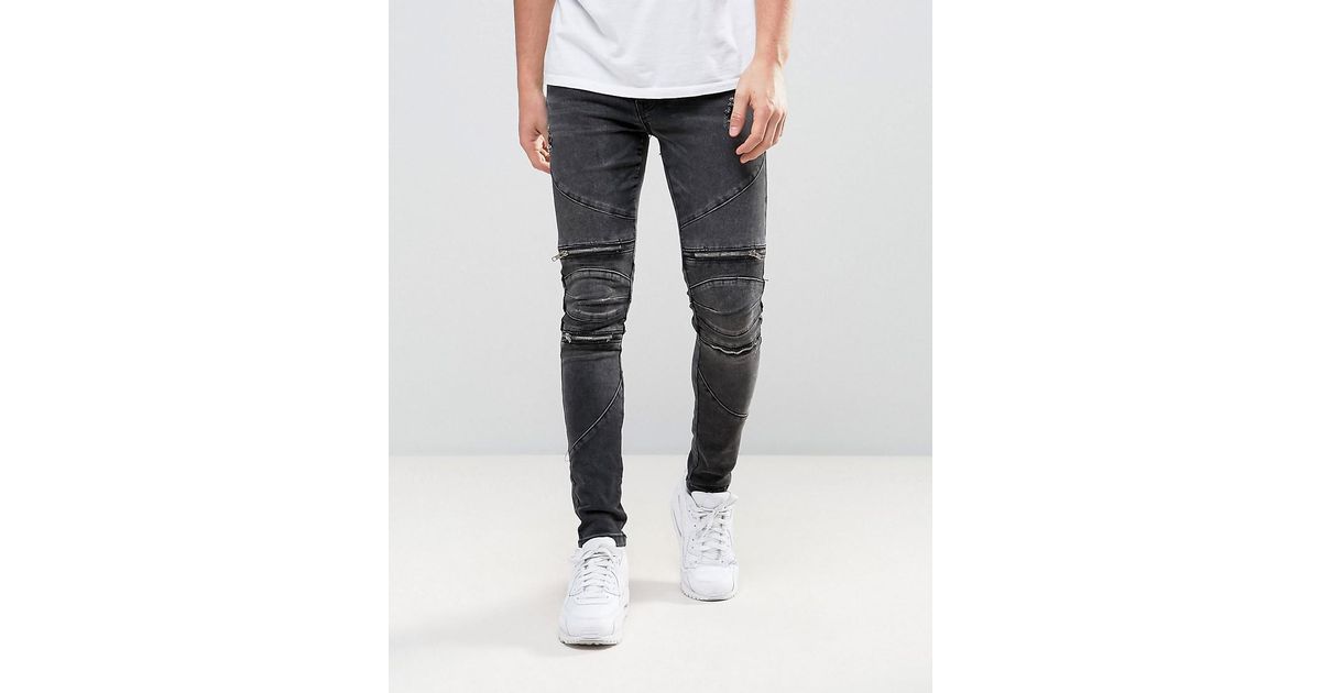 new look black super skinny jeans