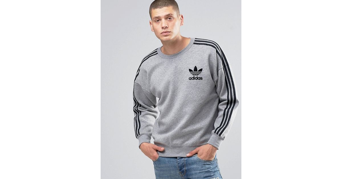 desagradable detergente Comercial adidas Originals Cotton Adicolour Crew Sweatshirt B10716 in Grey (Gray) for Men - Lyst desagradable detergente Comercial adidas Originals Cotton Adicolour Crew Sweatshirt B10716 in Grey (Gray) for Men - Lyst