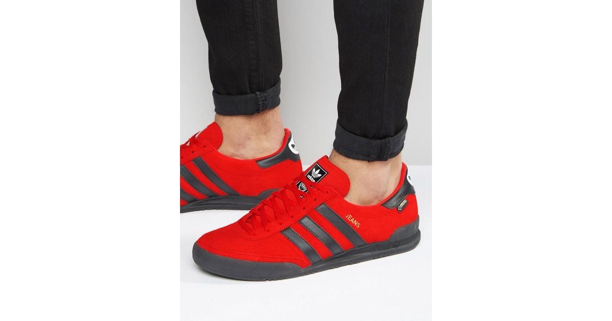 adidas Originals Denim Jeans Gtx Sneakers In Red S80001 for Men | Lyst