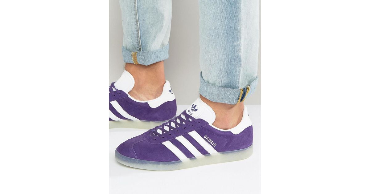 adidas Originals Suede Gazelle Sneakers In Purple Bb5501 for Men - Lyst