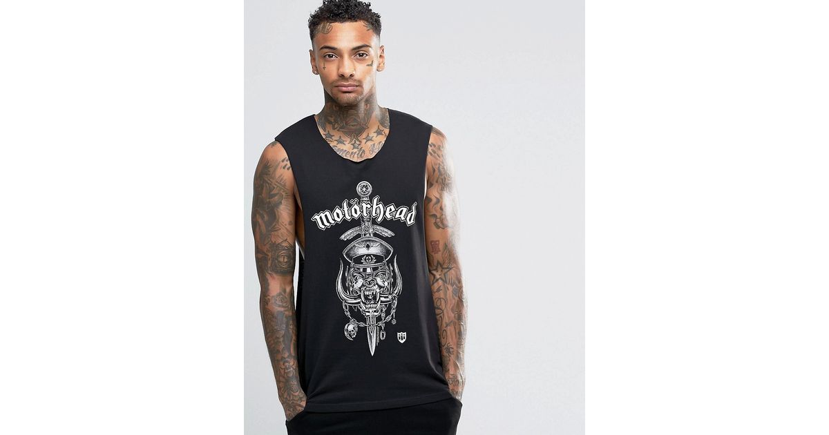 ASOS Cotton Motorhead Sleeveless T 