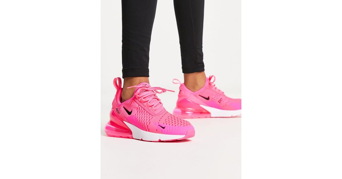 nike air max 270 flyknit homme rose