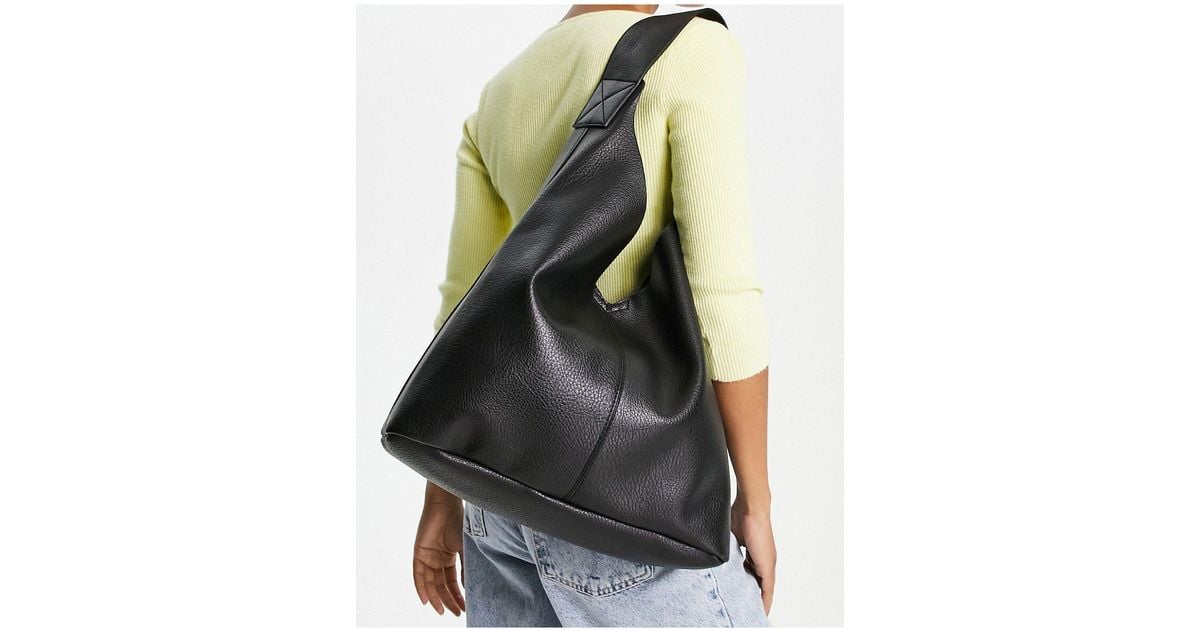 New Look Slouchy Over Shoulder Bag in Black Lyst UK