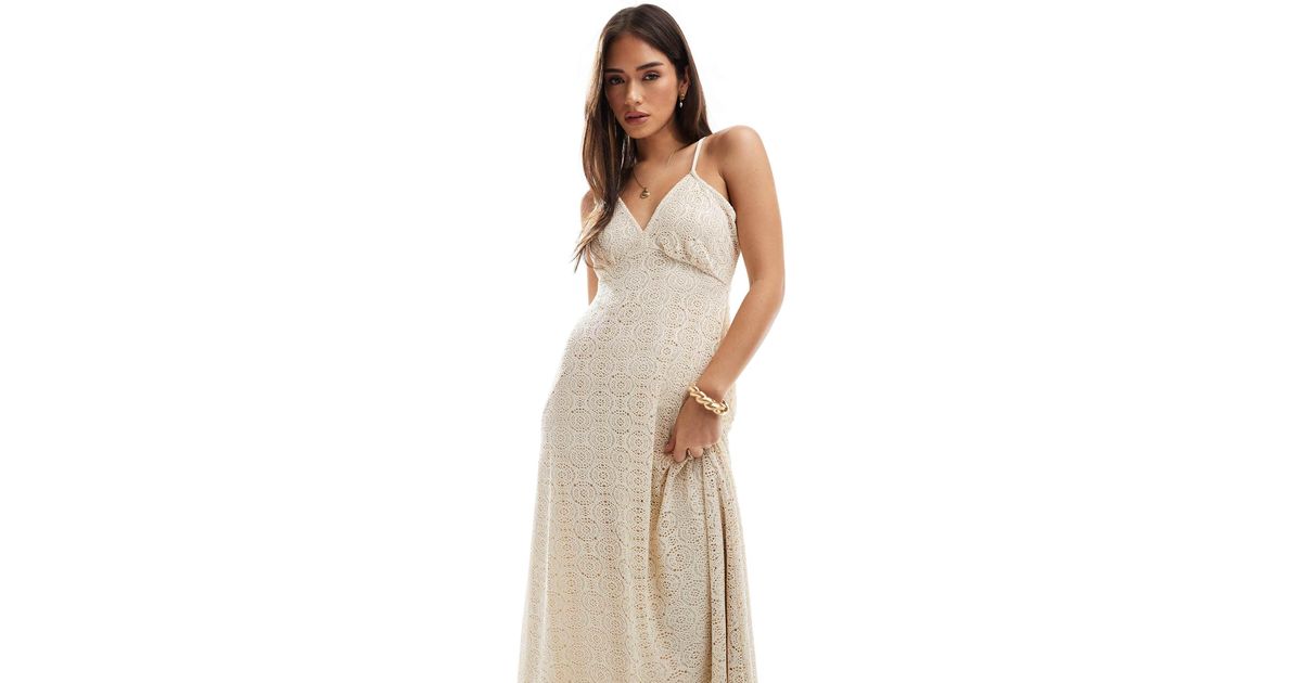 knee length dresses for ladies White Floral Lace Dress